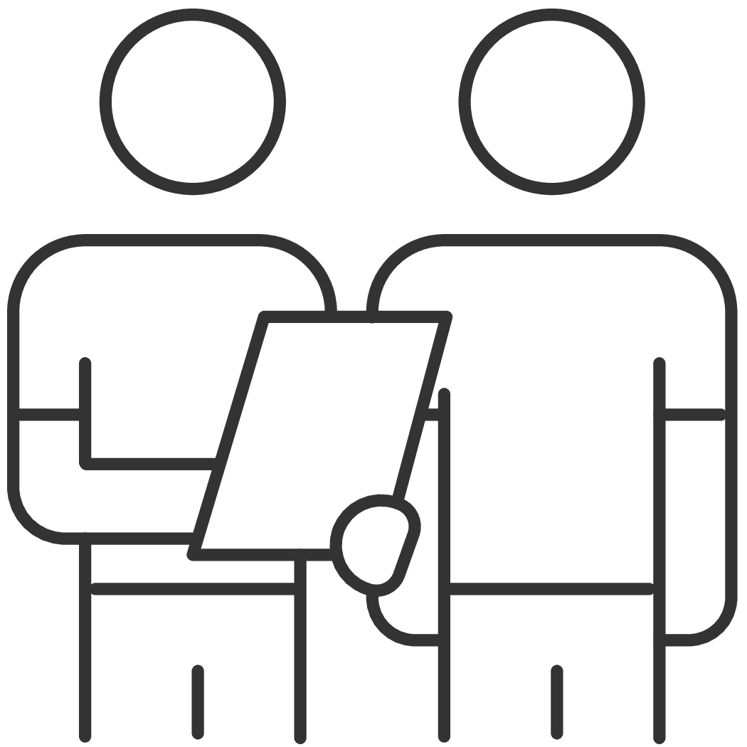 Infografika - dwoje ludzi